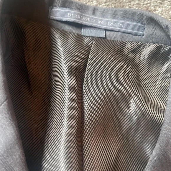 Angelo Rossi Men’s Taupe Pinstripe Blazer Sport Coat Jacket New With Tags